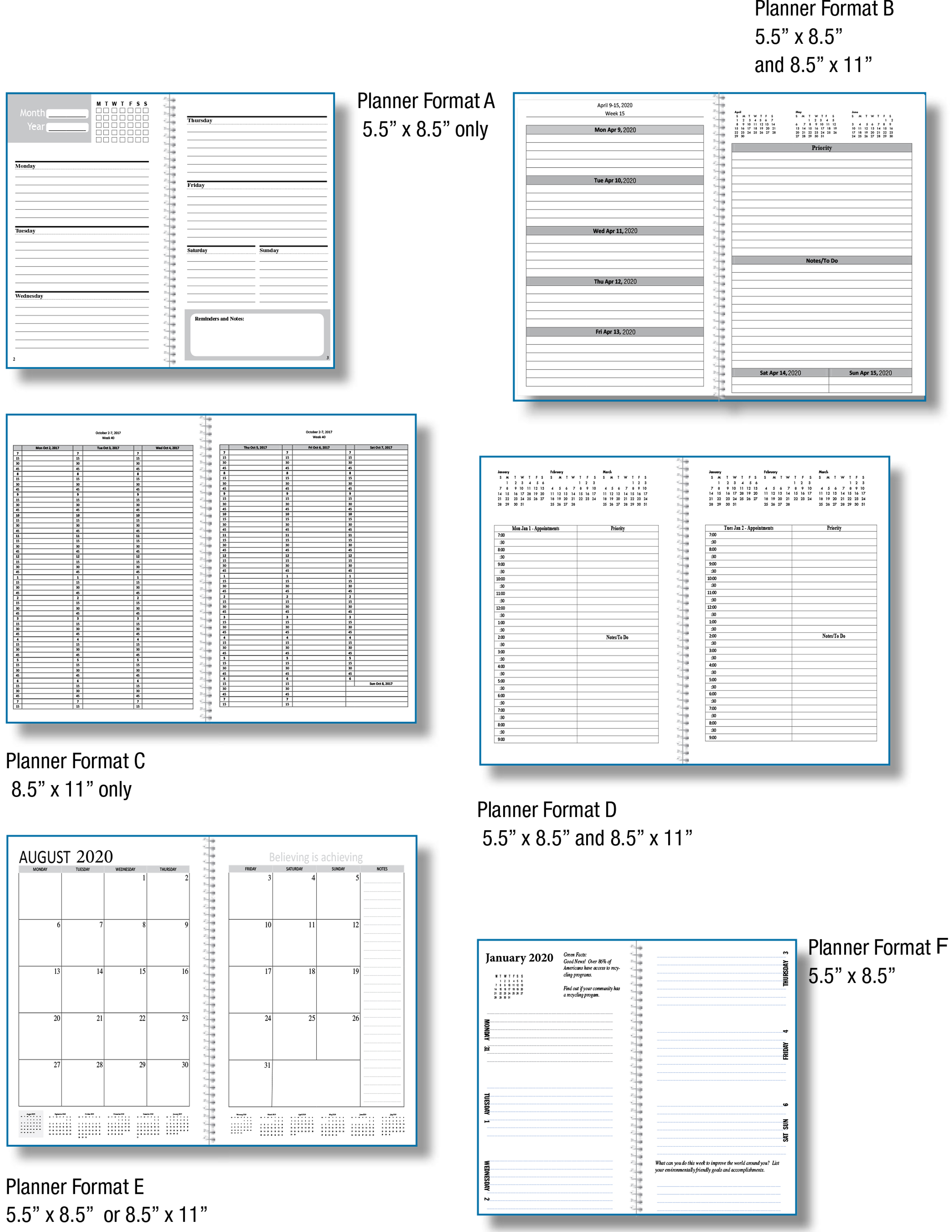 planner inside options